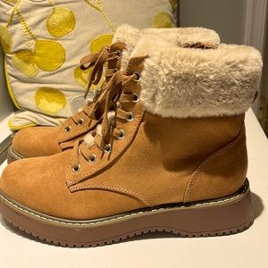 Faux fur lined Madden Girl Boot 9.5